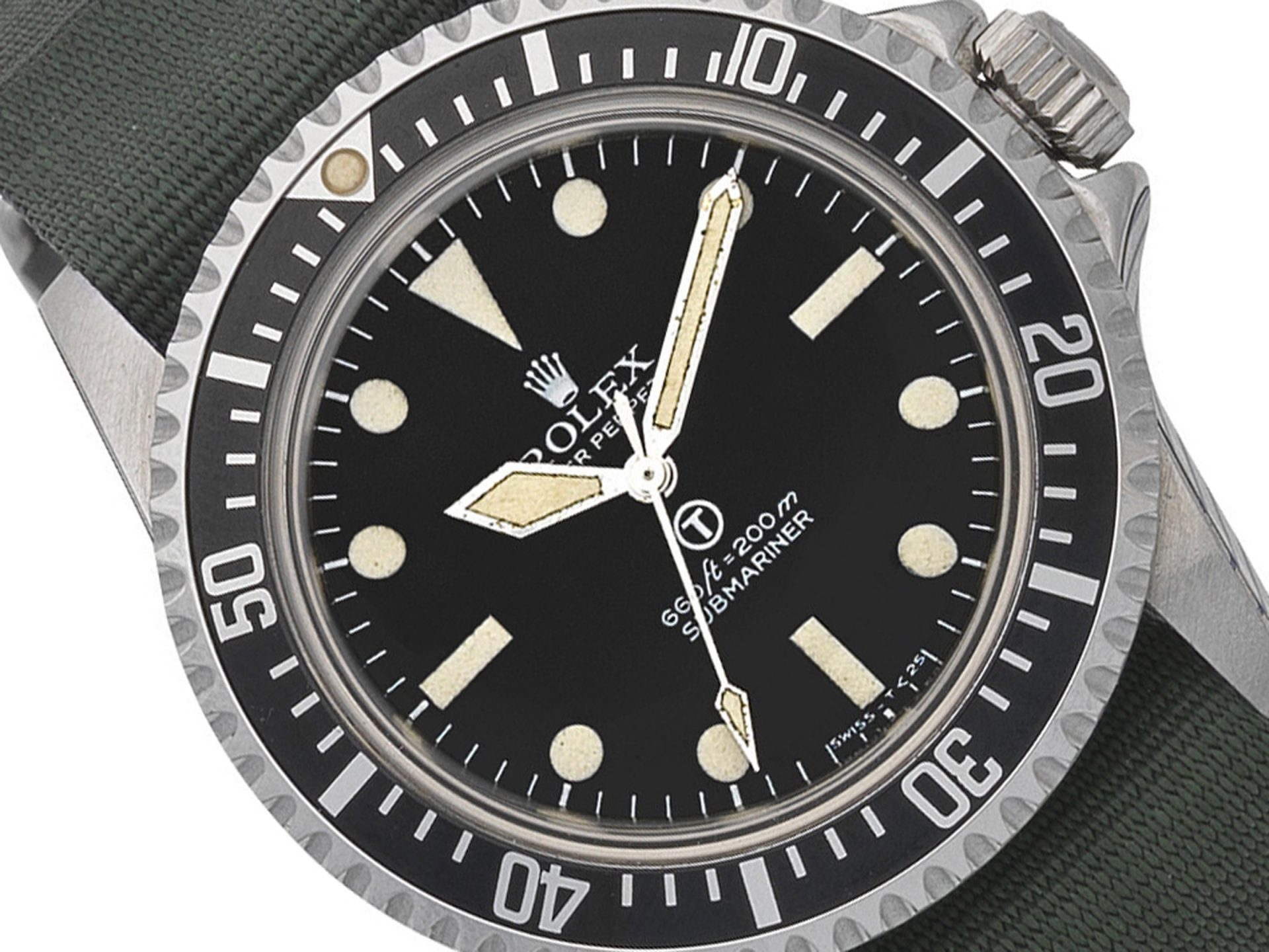 Rolex royal navy submariner ref 5513 5517 circa 1975 close copy