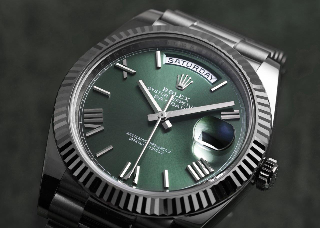 Rolex day date 60th anniversary green dial