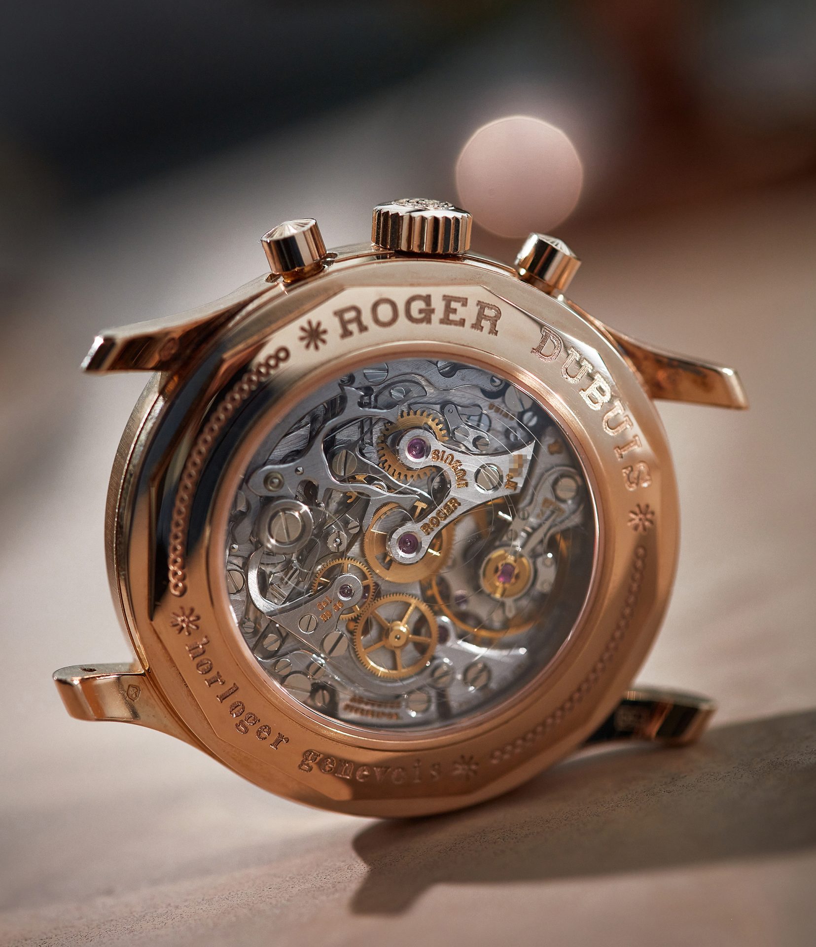 Roger dubuis hommage chronograph h40 blue dial rose gold a collected man london 4. Jpg