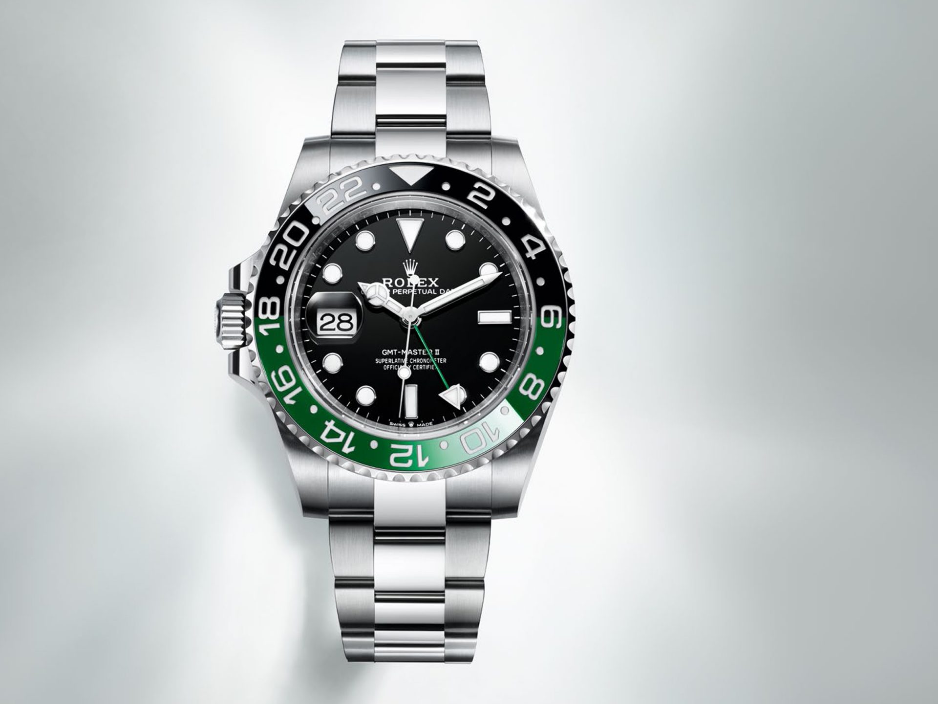 Rolex gmt master ii green and black