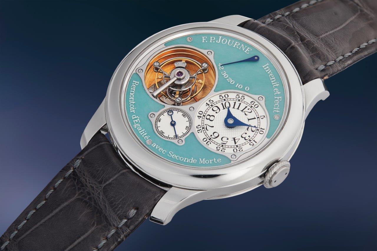 Lot 10 f. P. Journe tourbillon souverain jade dial alt