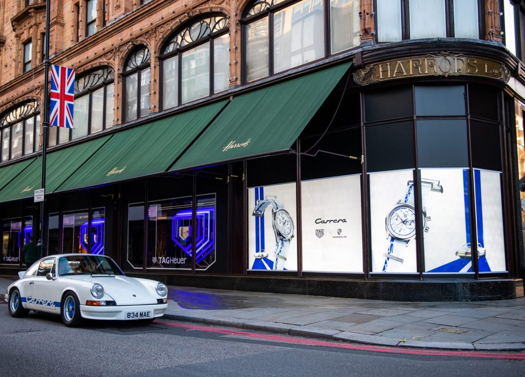 TAG Heuer Takes Harrods Windows To Promote Its Boutique And Partnership ...