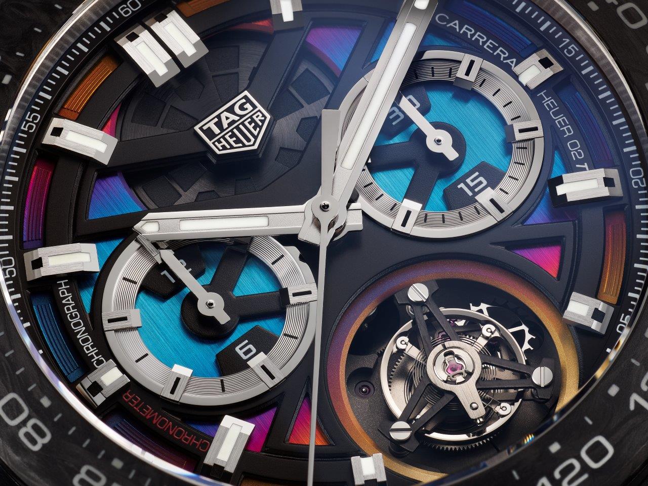 TAG Heuer Reveals Technicoloured Carrera Chronograph Tourbillon