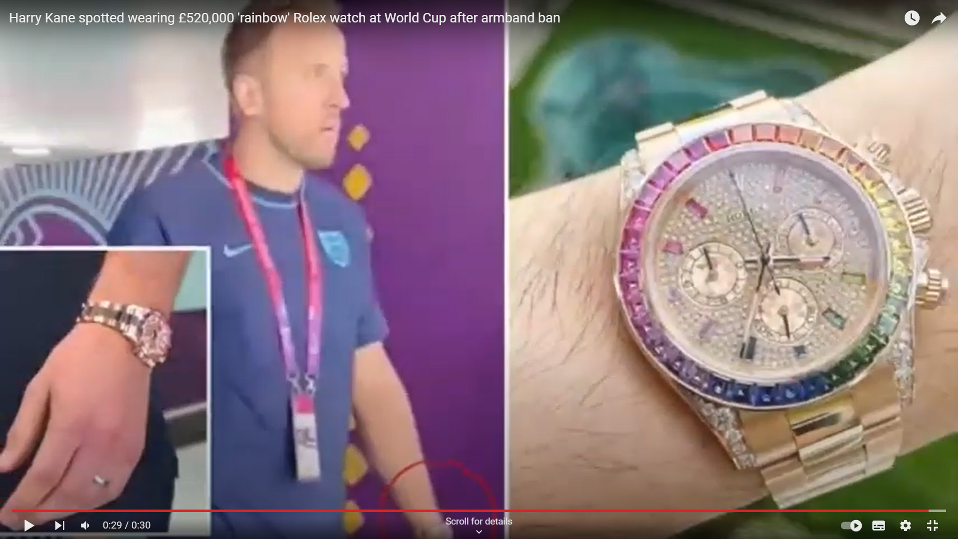 Swatch harry kane rolex rainbow