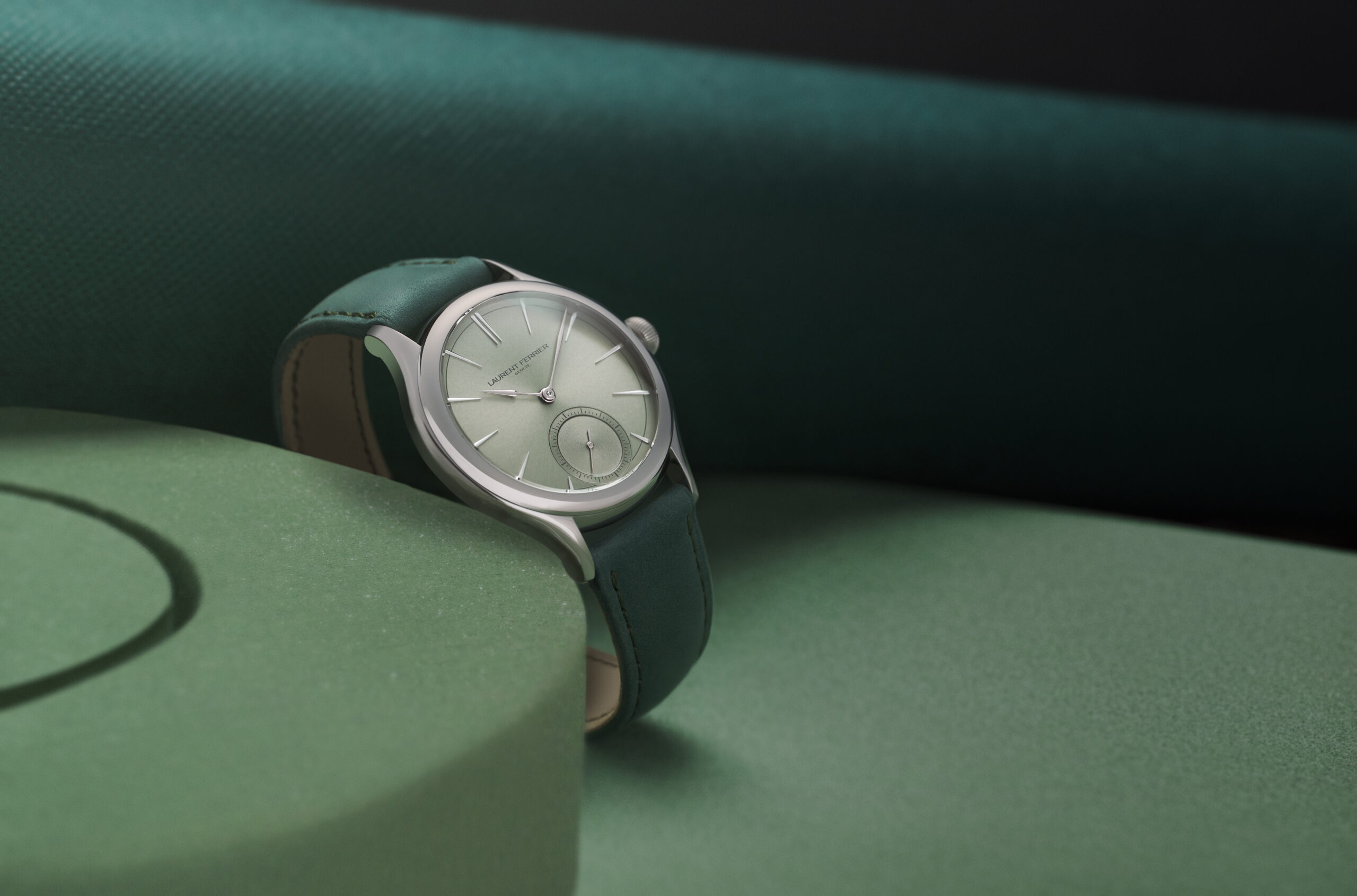 Laurent ferrier classic micro rotor magnetic green lifestyle front hd rvb scaled