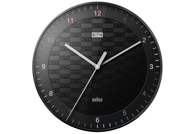 インテリア時計 Kith Kithmas For Braun Wall Clock Kith Kithmas Braun Wall Clock Black - US