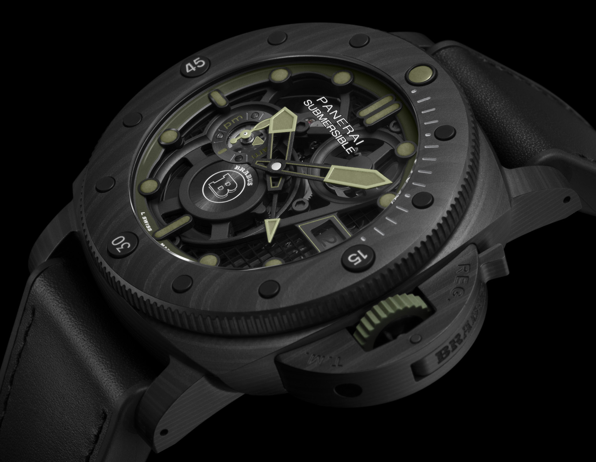 Panerai embargo 10am cet jan 21st panerai submersible brabus pam01283 1