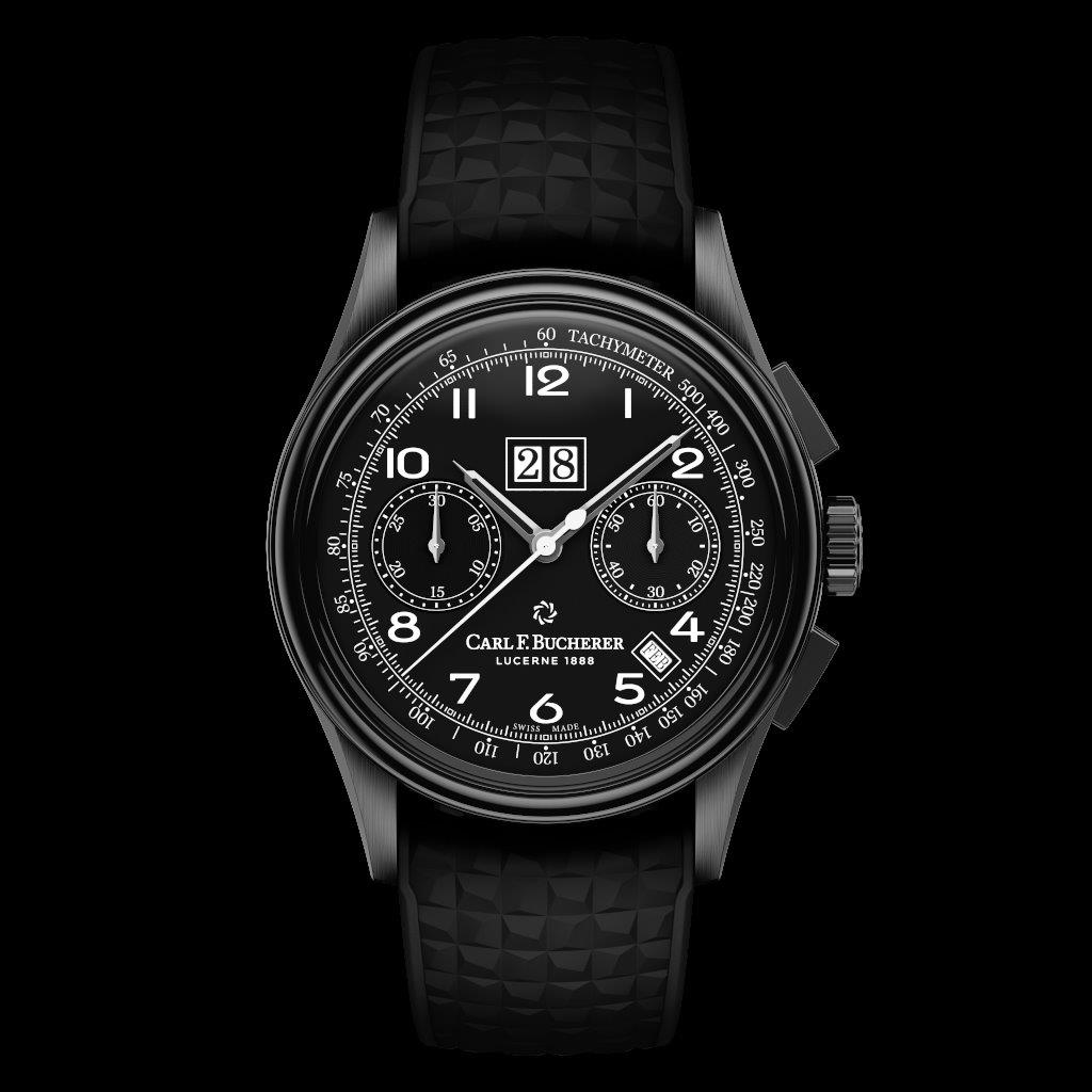 Carl f. Bucherer cfb capsule collection heritage bicompax black 00 10803 12 32 01