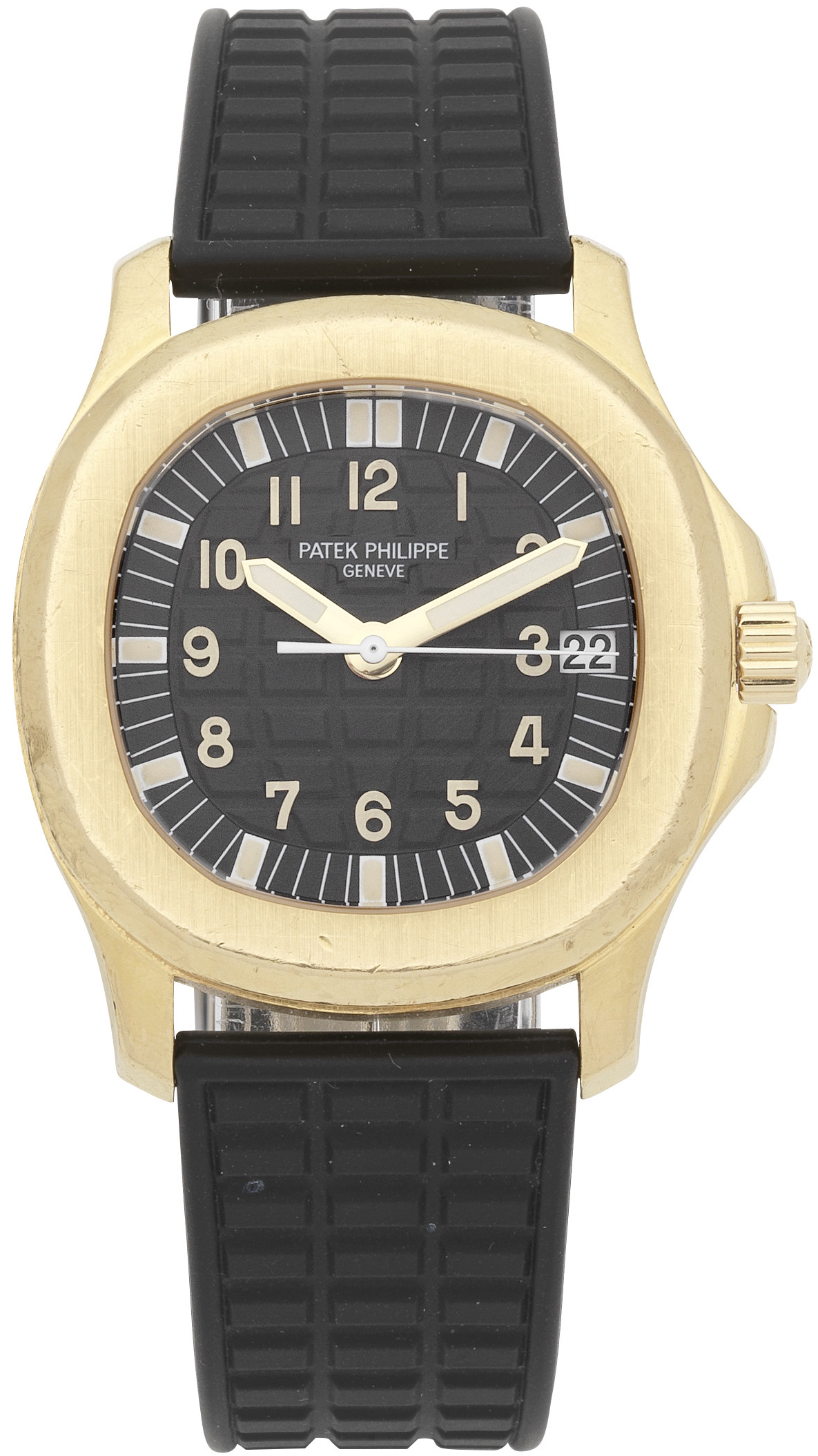 Bonhams patek philippe aquanaut 18k gold automatic calendar wristwatch offered with an estimate of 20000 30000