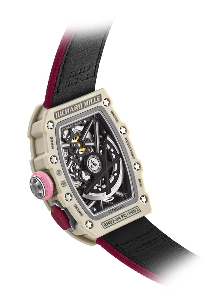 Richard mille launches the rm 07-04 automatic sport rm07 04 creamy white 3 4back wb