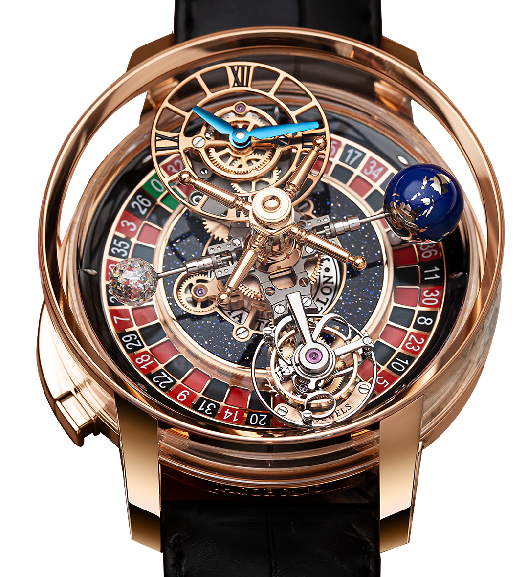 Jacob & Co. Casino Tourbillon 44 mm Watch in Black Dial