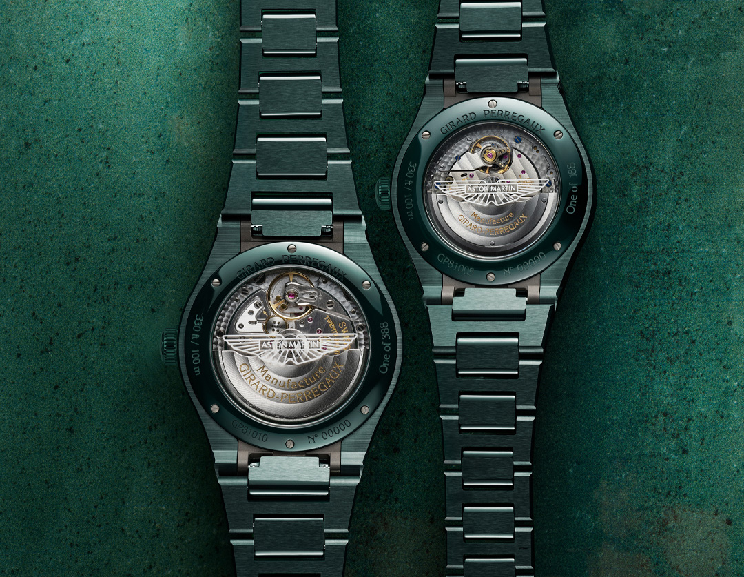 Girard-perregaux girard perregaux laureato green aston martin ceramic back