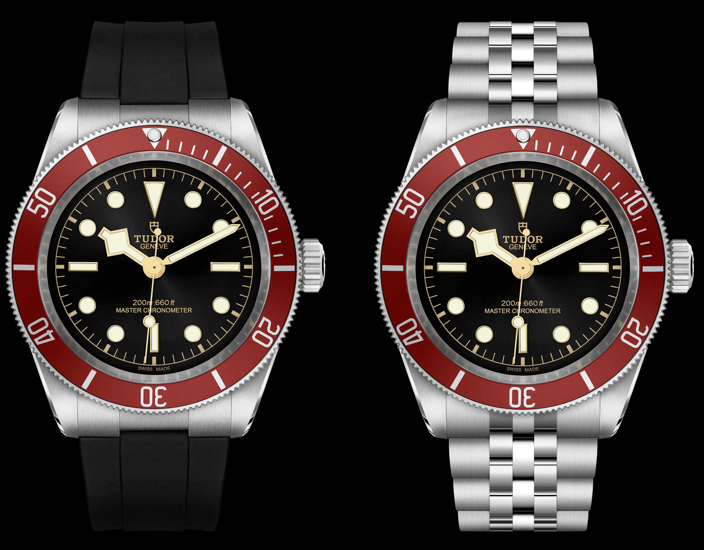 Tudor tudor black bay red bezel