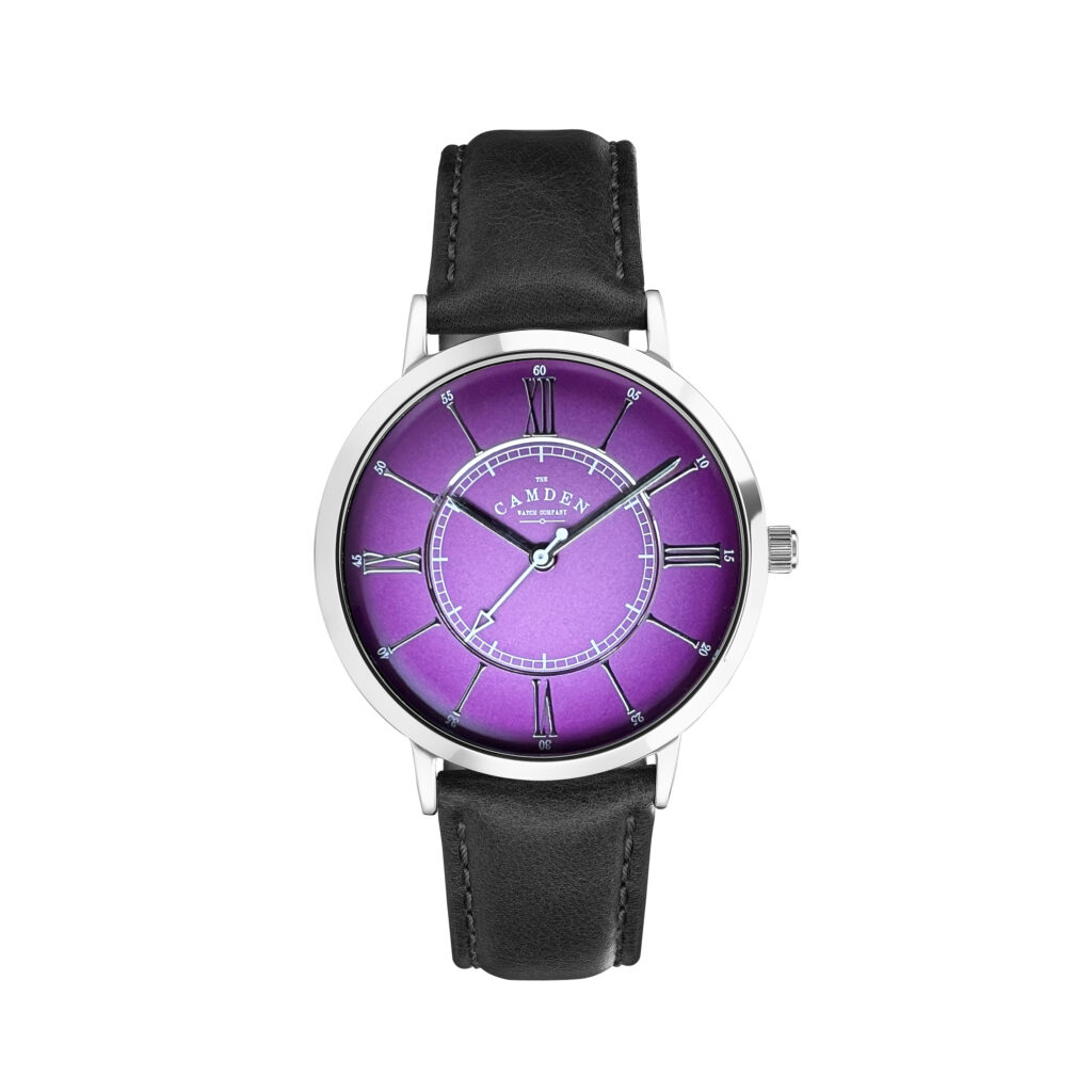 The camden watch company 27 purple black strap