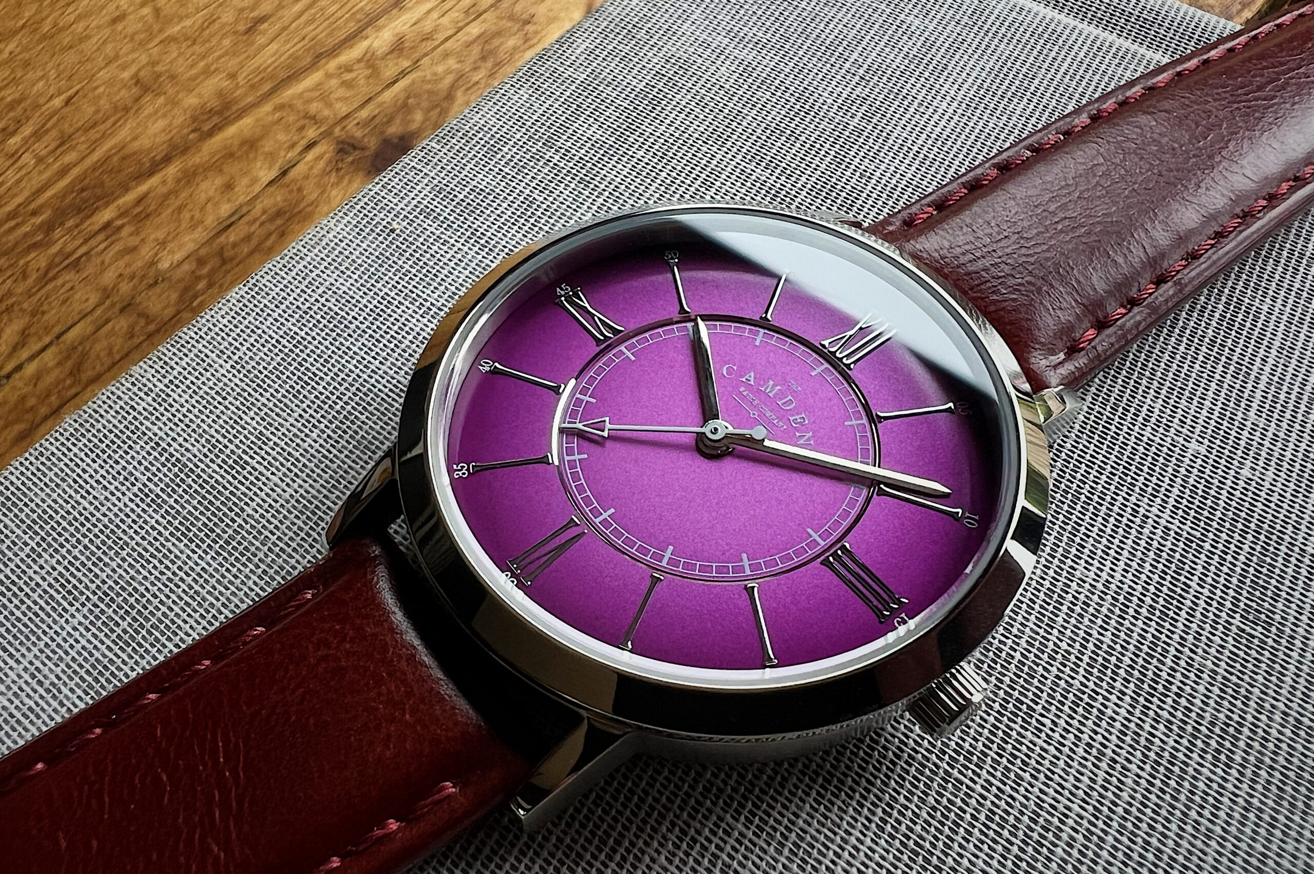 The camden watch company 27 purple scaled