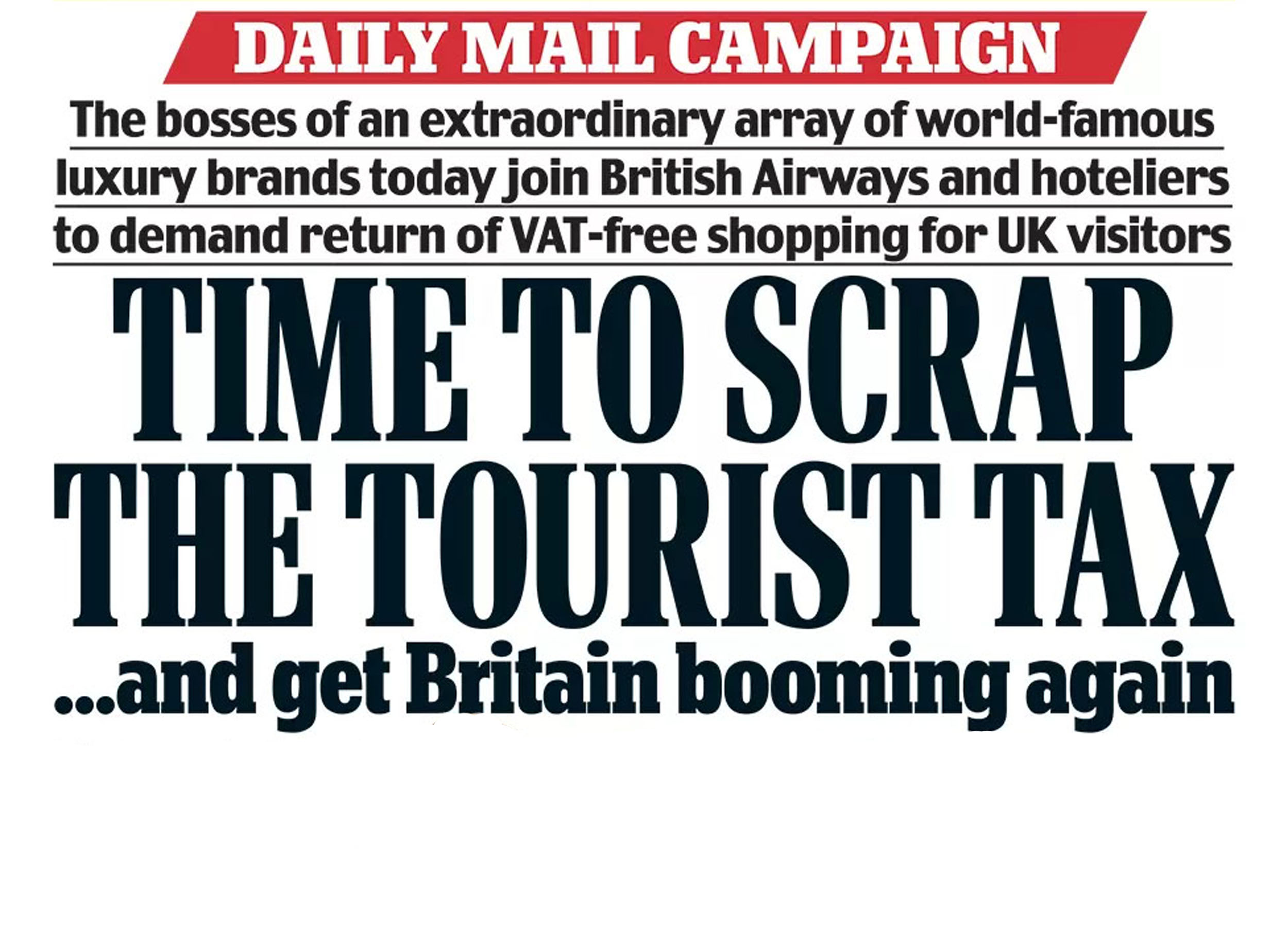 Daily mail headline