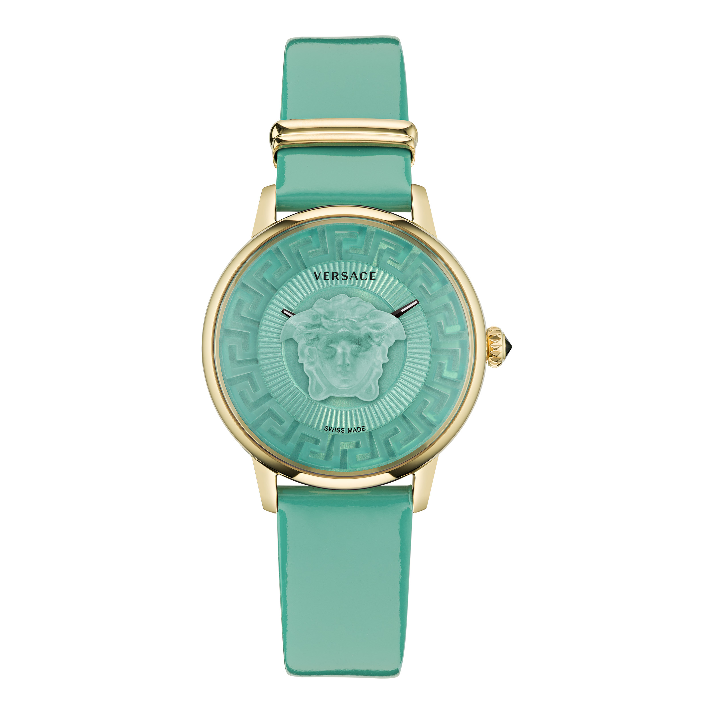 Versace pink 2025 and green watch