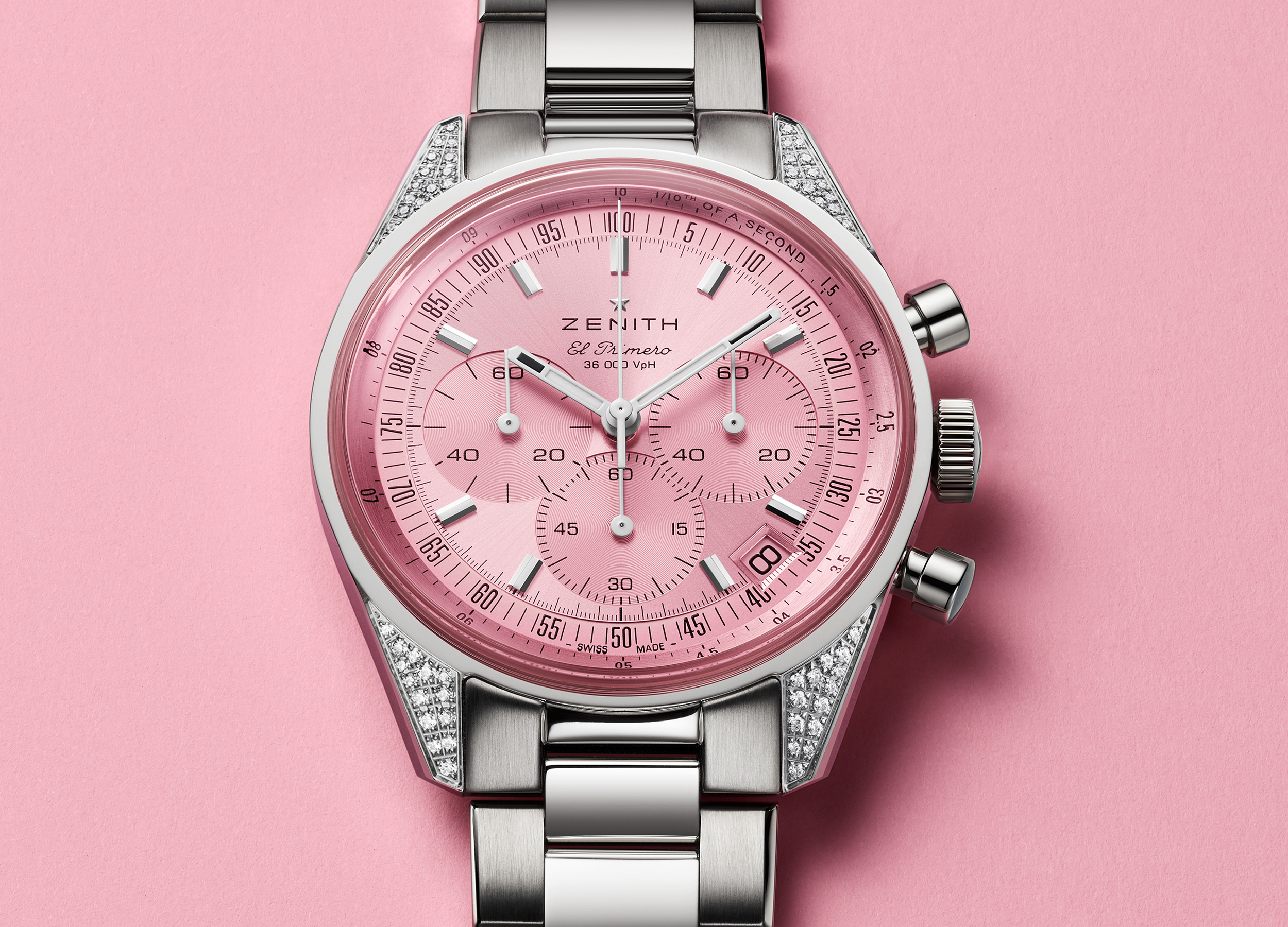 Chronomaster original pink sertie