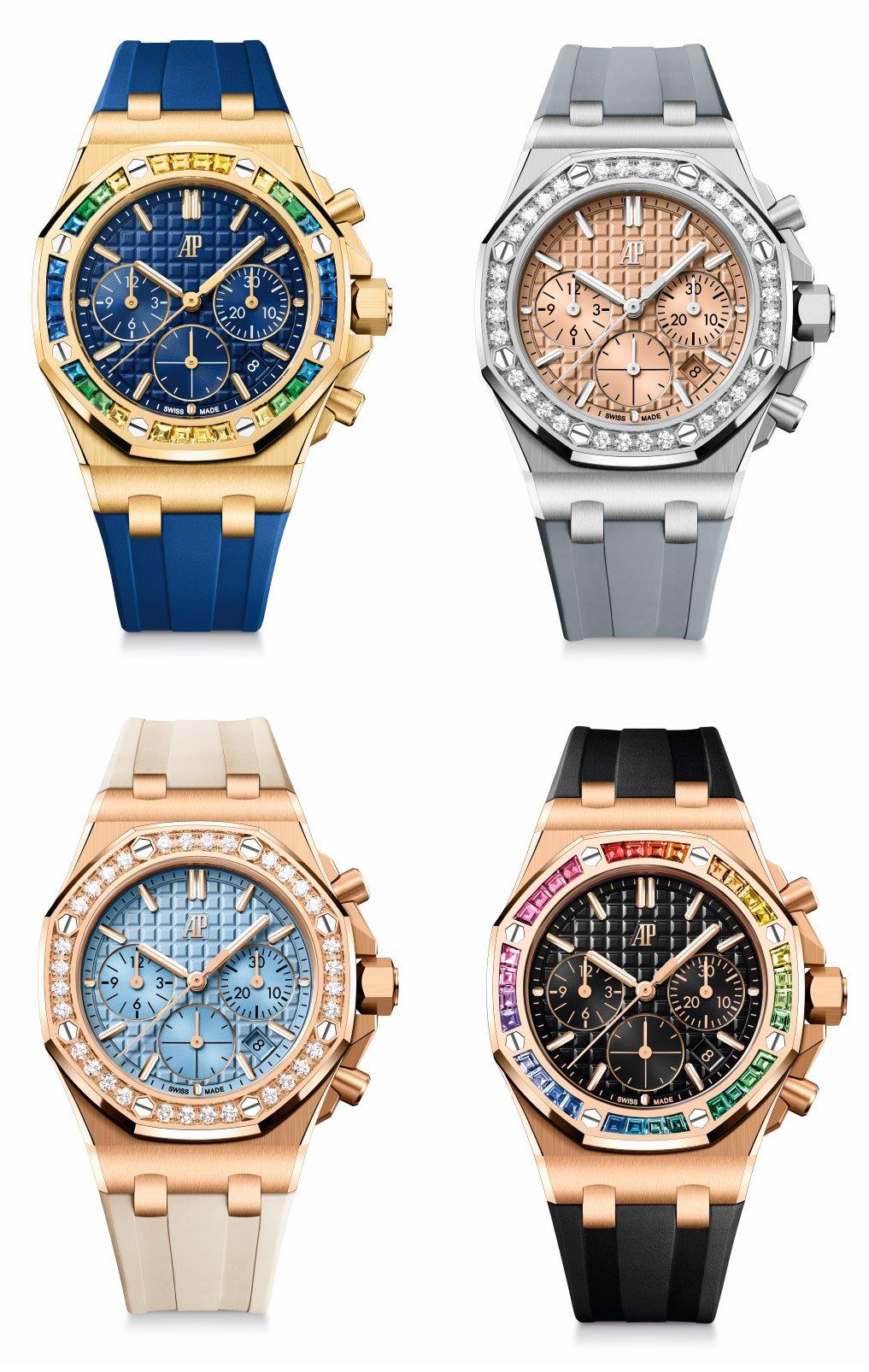 Introducing A Quartet Of Gemset Audemars Piguet Royal Oak Offshore