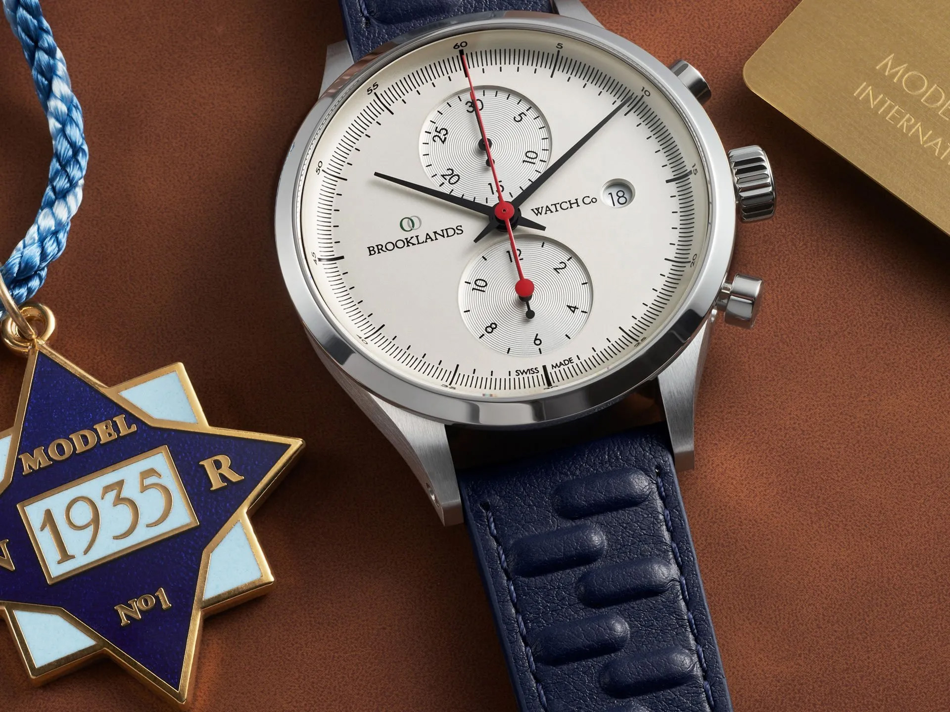 Brooklands watch company triple four chronograph