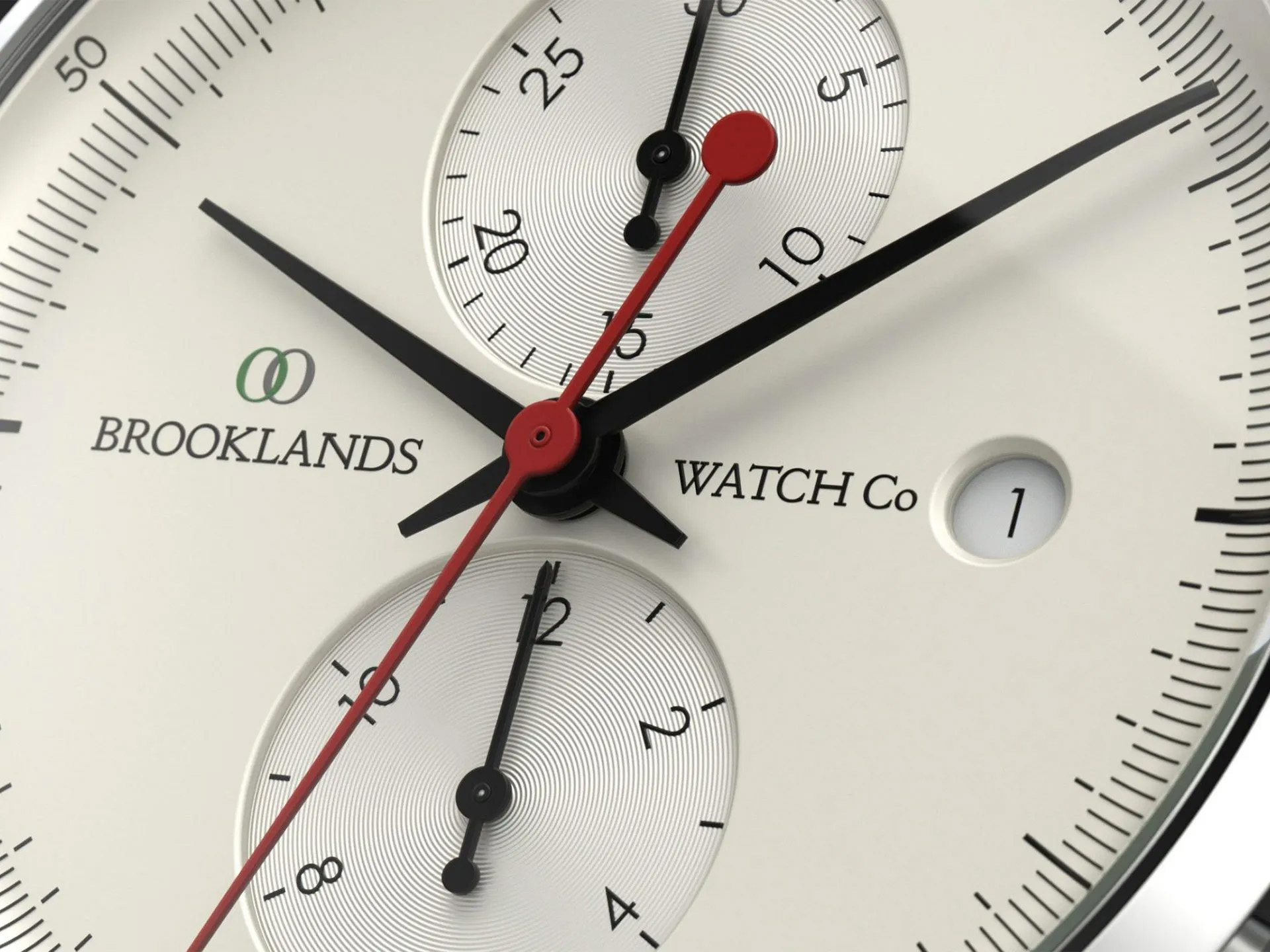 Brooklands watch company triple four detail