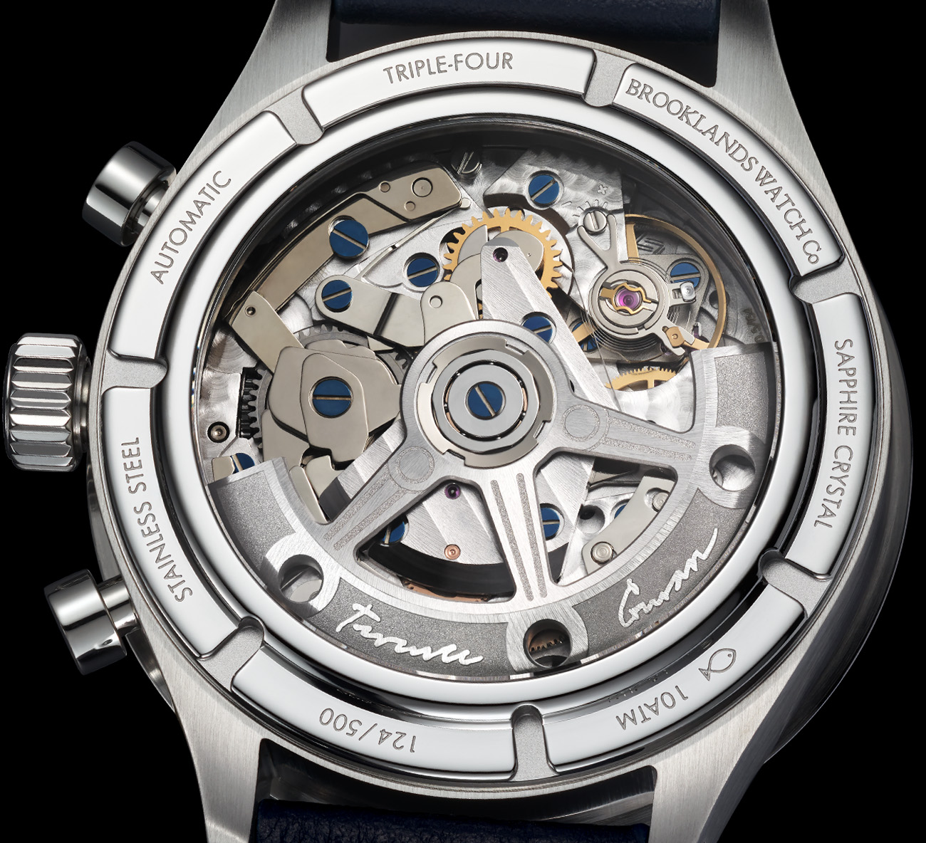 Brooklands watch company triple four movement