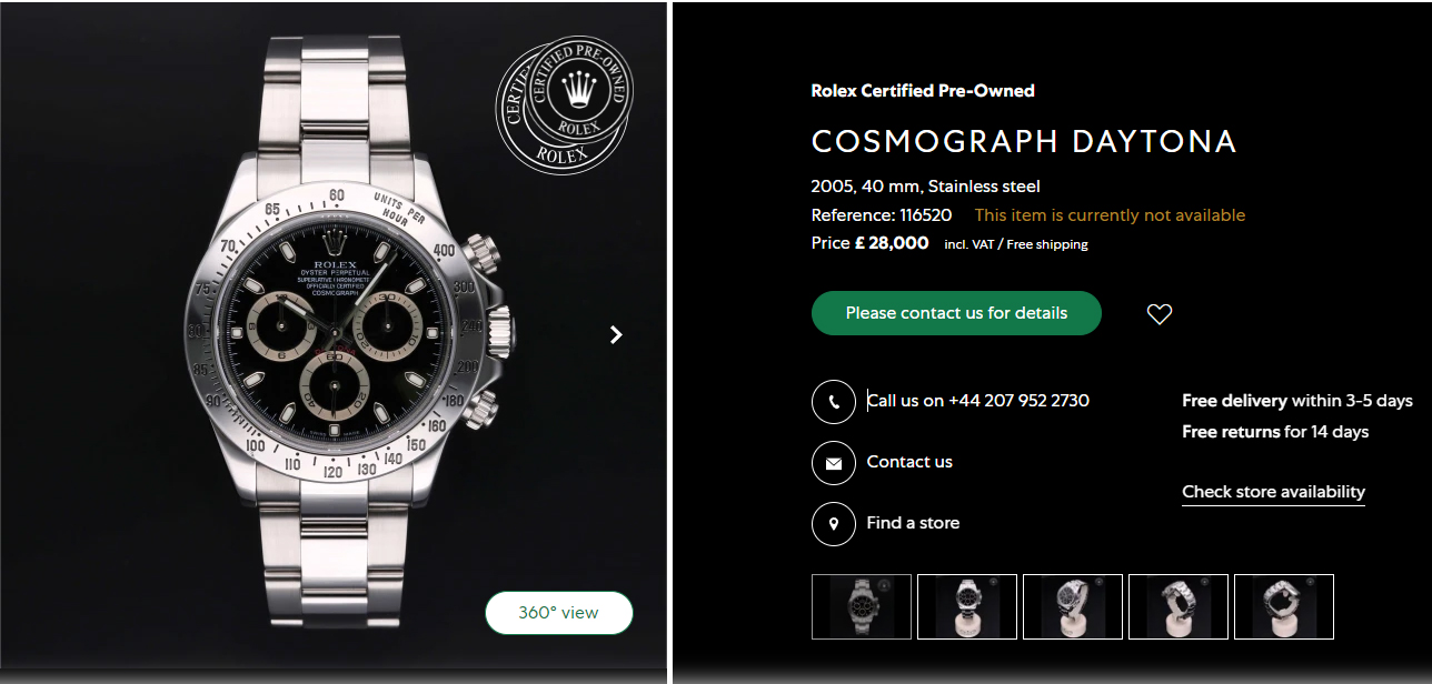 Bucherer rolex daytona