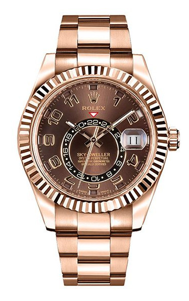 Rolex sky dweller oystersteel and everose gold