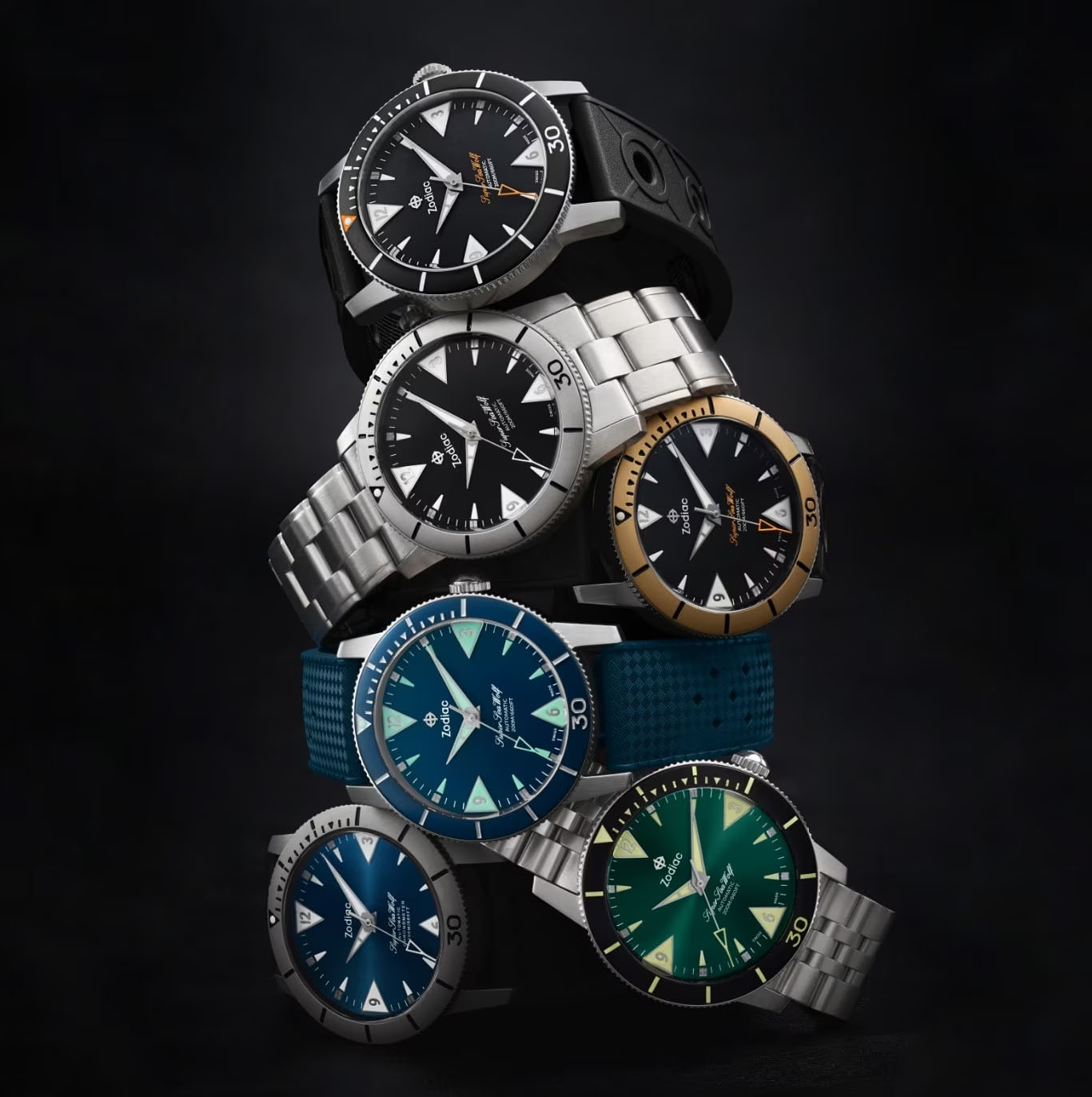 Zodiac super sea wolf skin diver collection