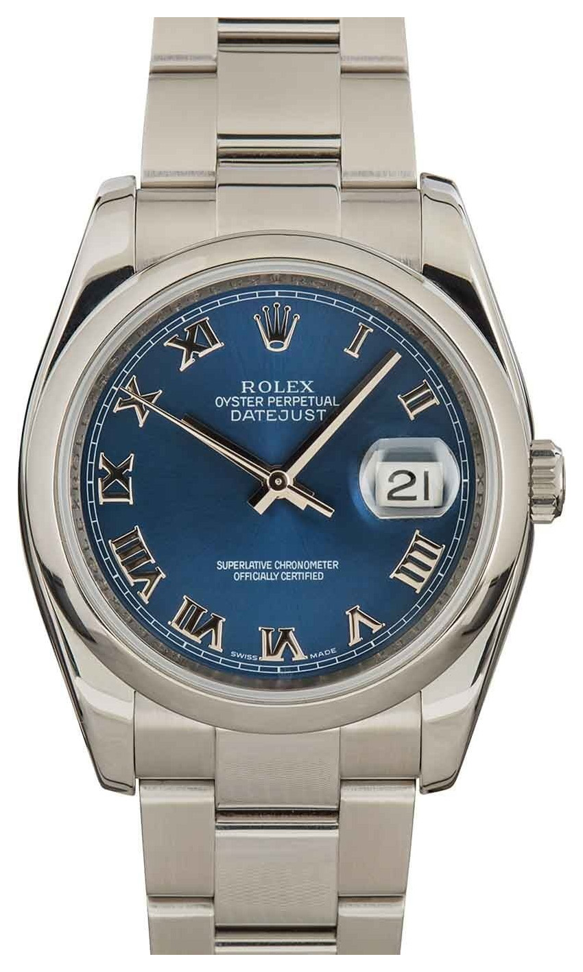Rolex datejust 116200 blue dial