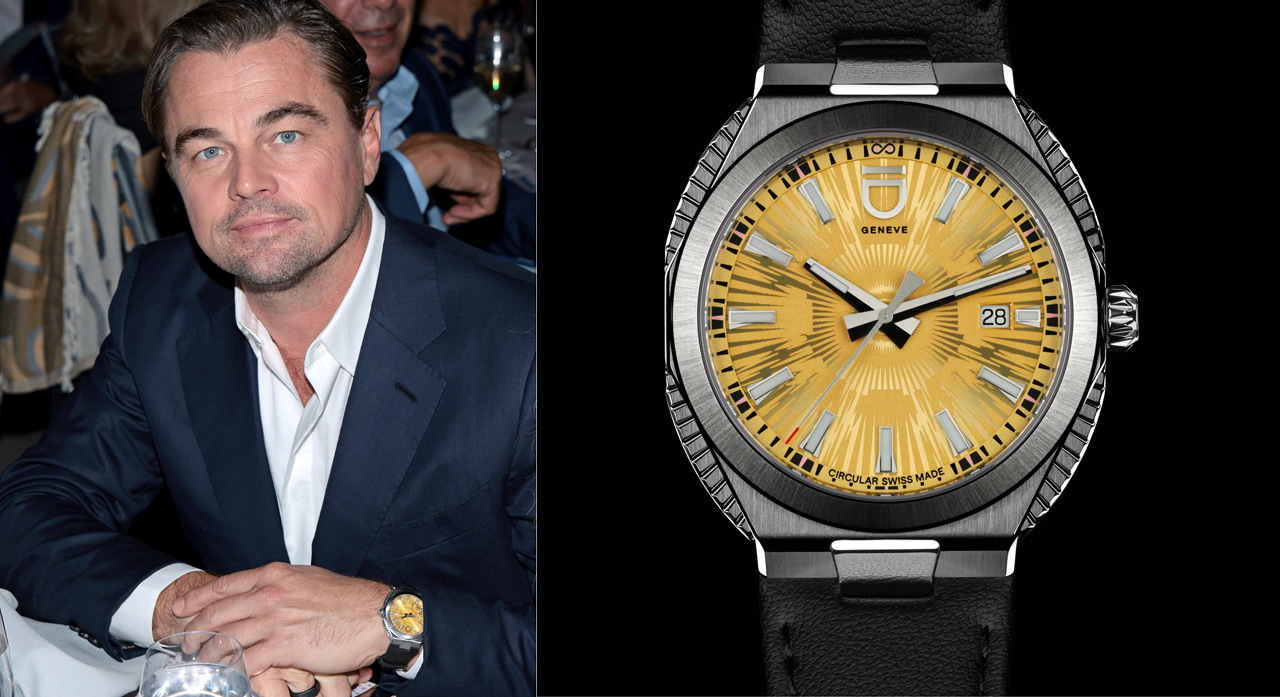 Leonardo dicaprio wearing id geneve circular s