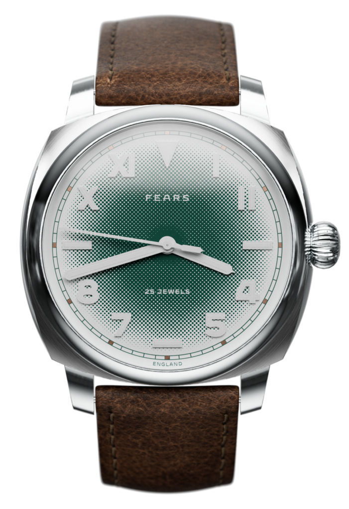 Fears brunswick 40 topper edition 2. 0 snowed in dial on pinecone brown strap digital packshot