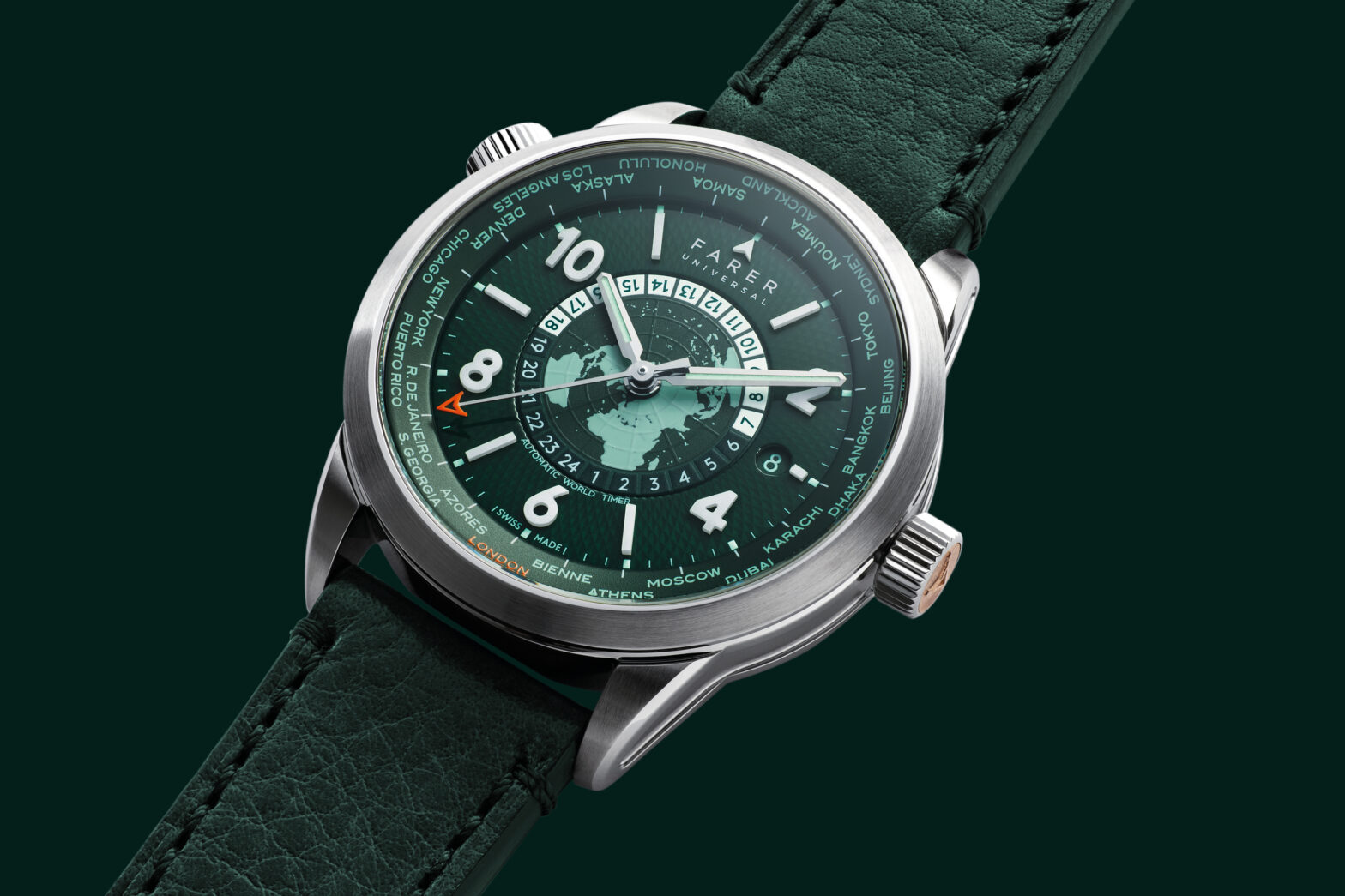 Farer refreshes world timer watch family