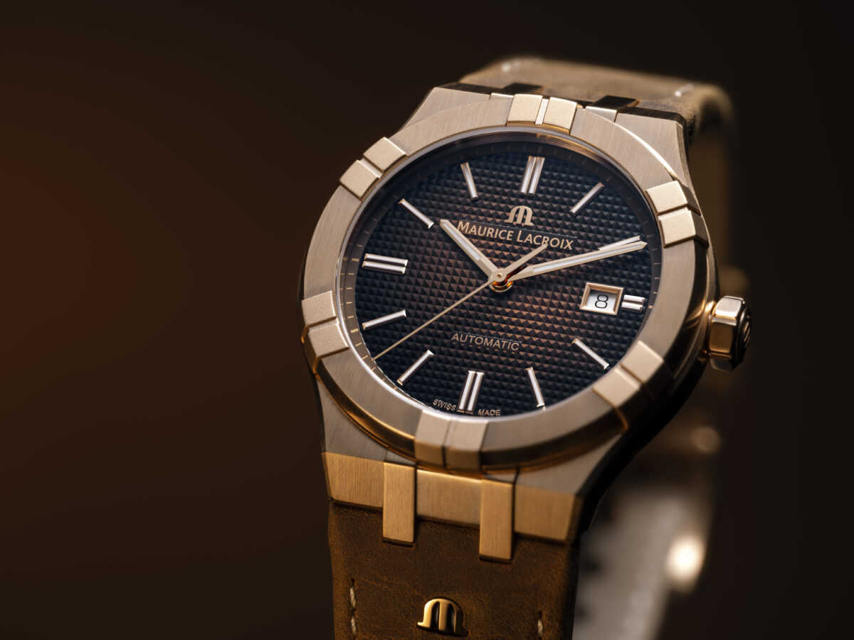 Maurice lacroix brings back a bronze aikon, this time with an automatic movement