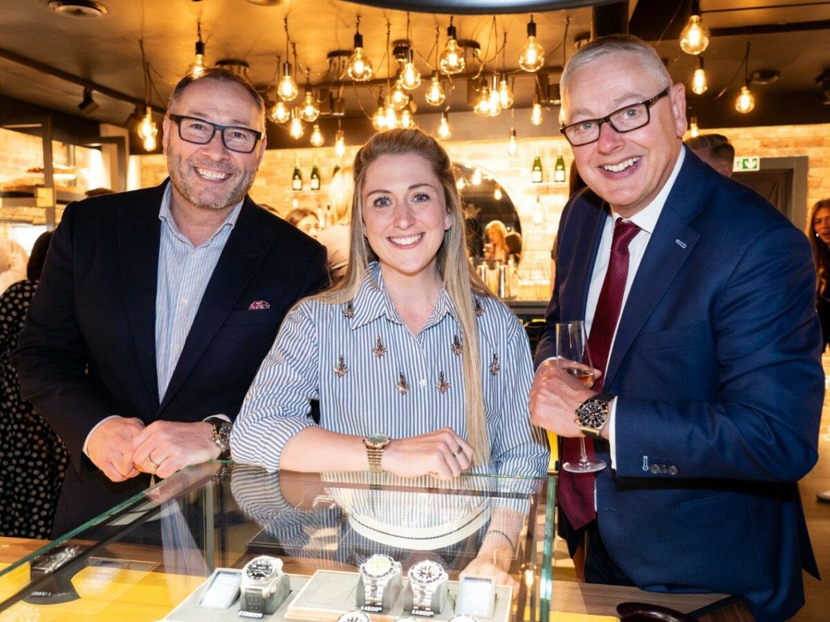 Watch faces: berry’s opening night party for its leeds breitling boutique