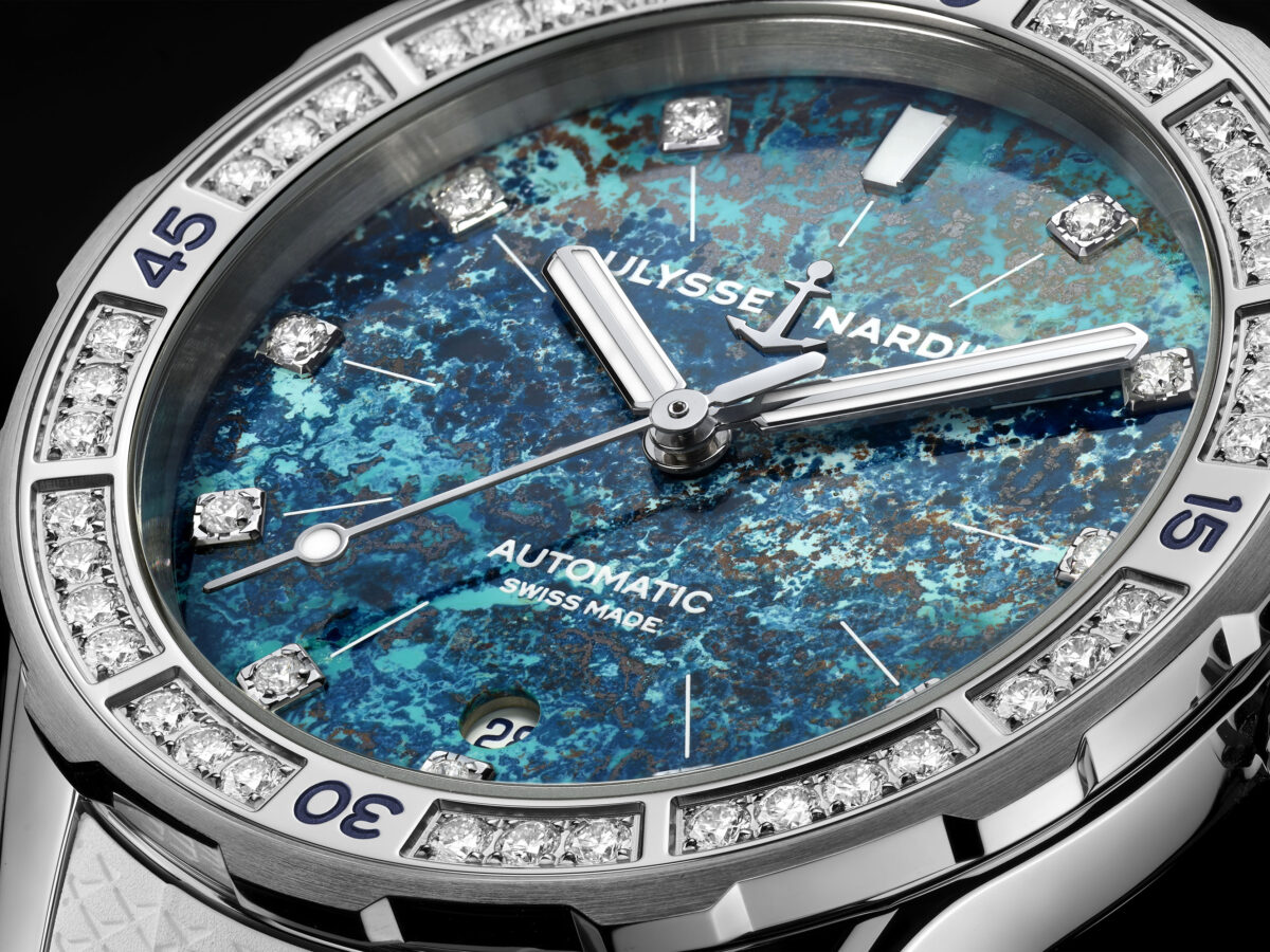 Ulysse Nardin Decorates Latest Dive Watch With Blue-green Copper Ore