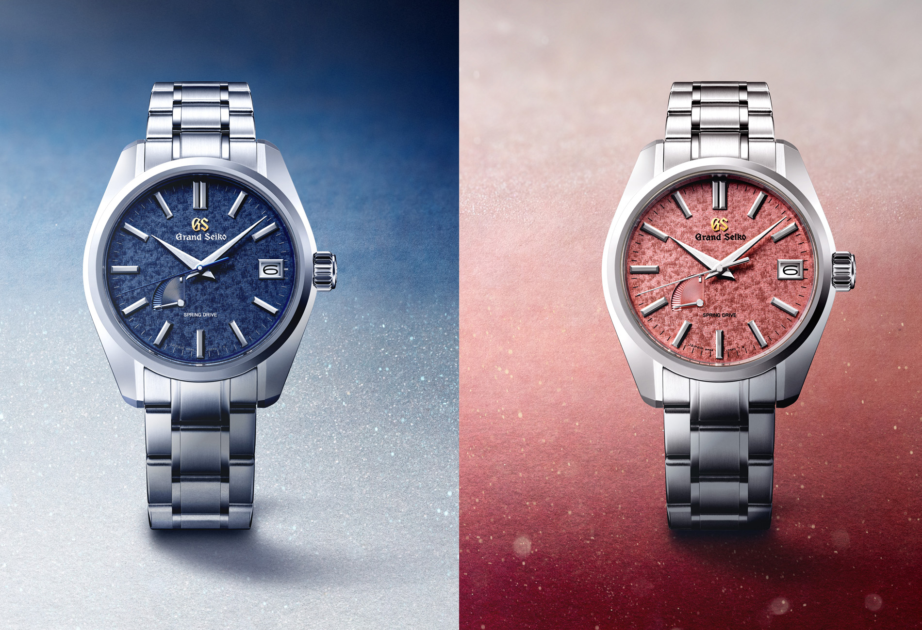 Grand Seiko Creates 44GS Watches In Shimmering Pink And Blue For