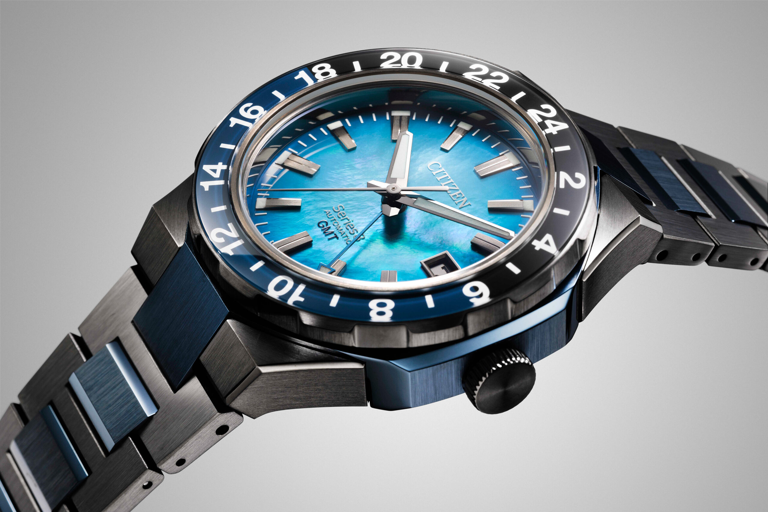 Citizen's Ocean-coloured GMT Docks In Series 8 Automatic Watch Family