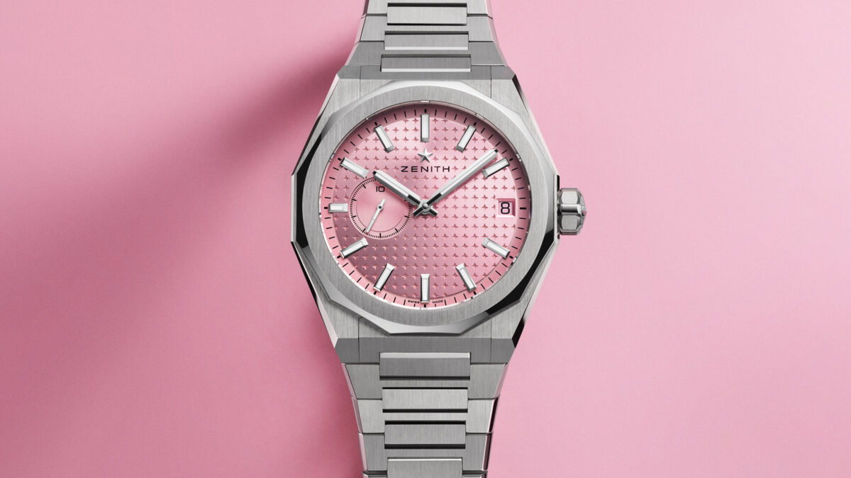 Zenith Makes Pink-dialled Watch In Support Of Breast Cancer