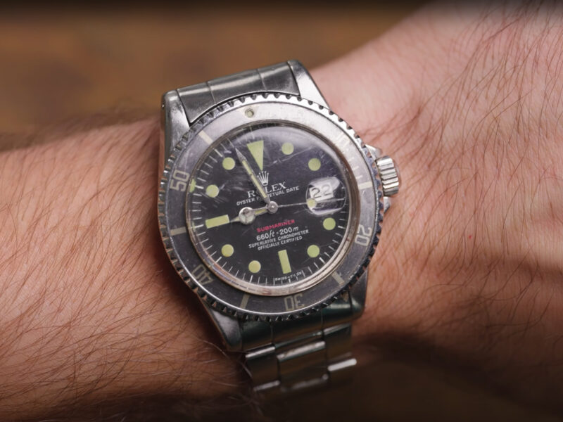 6JHGXocL WatchGuys Buys an Incredibly Rare FAP Red Rolex Submariner 1680 3
