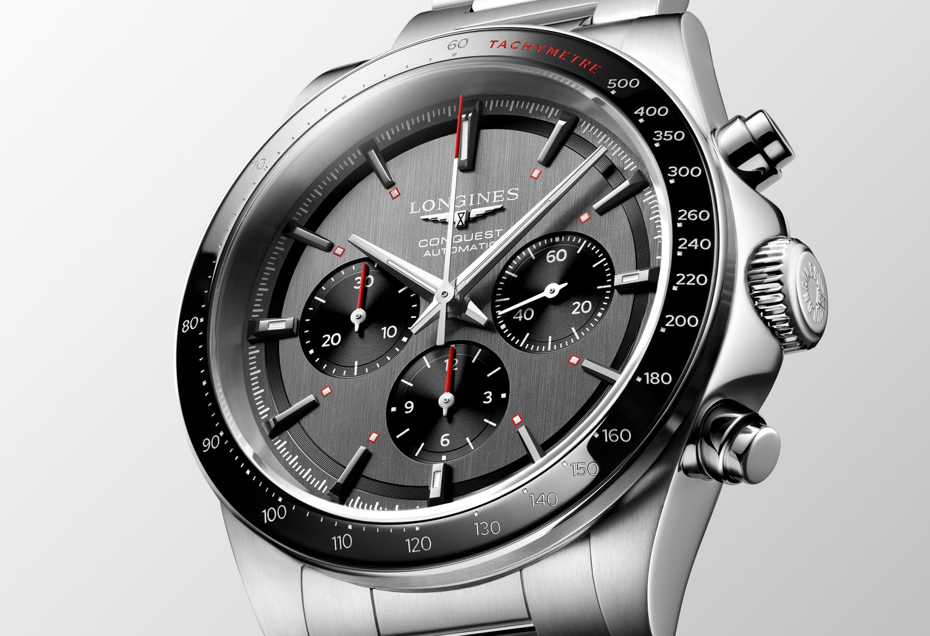 時計 LONGINES Hydro Conquest Chronograph CONQUEST CHRONOGRAPH Automatic, Stainless Steel And Ceramic Bezel