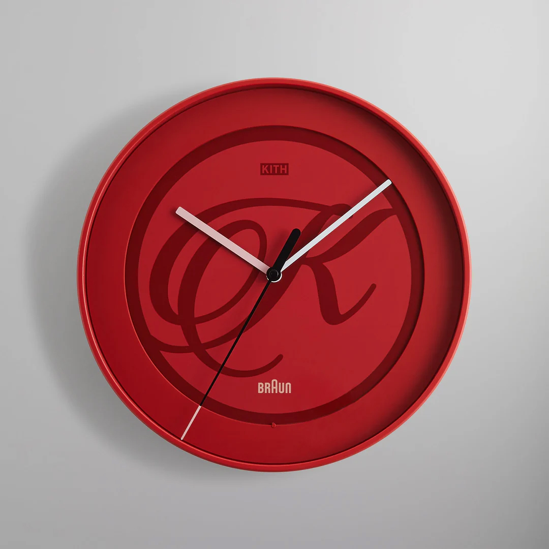 インテリア時計 Kith Kithmas for Braun BC17 Wall Clock Kith for Braun BC17 Wall Clock Black - FW22 - US