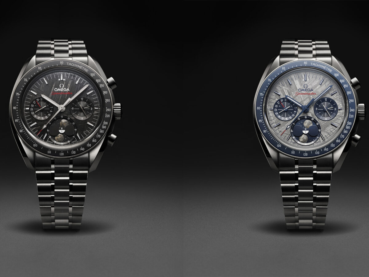 Meteorite-dialled Omega Speedmasters Show Both Sides Of The Moon