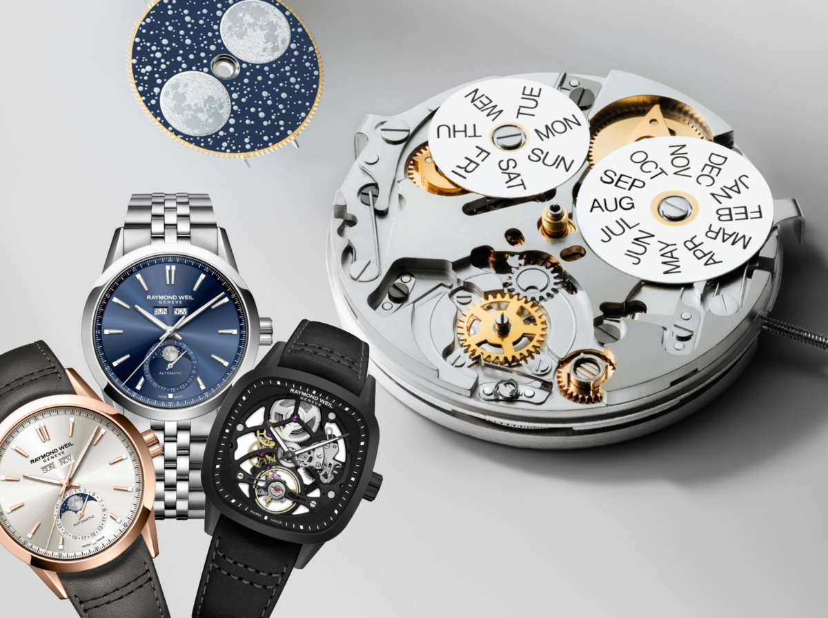Raymond Weil 腕時計 Automatic Complete Calendar Dune Sunray Dial Watch