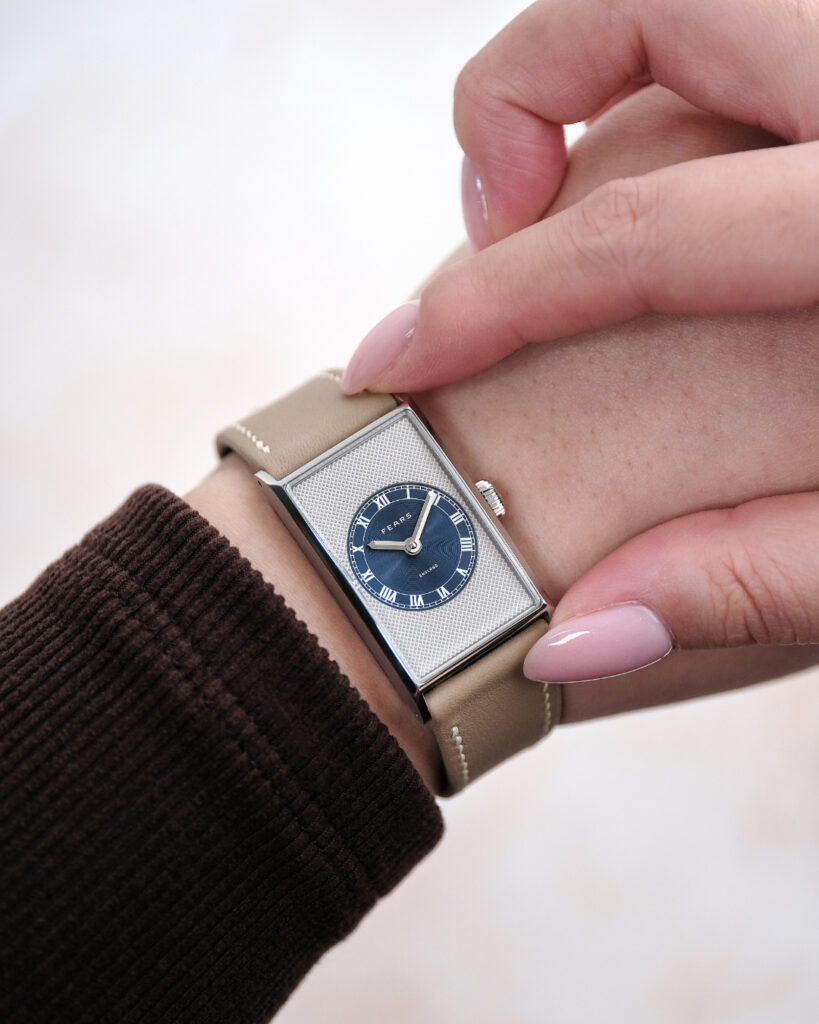 Fears Arnos Pewter Blue watch