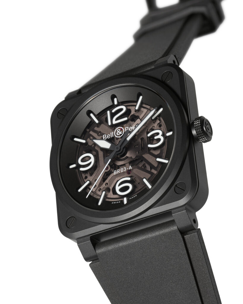 Bell & Ross BR-03 Skeleton Black Ceramic watch (£5,500)