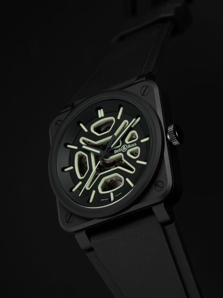 Bell & Ross BR-03 Skeleton Lum Ceramic watch (£5,900)