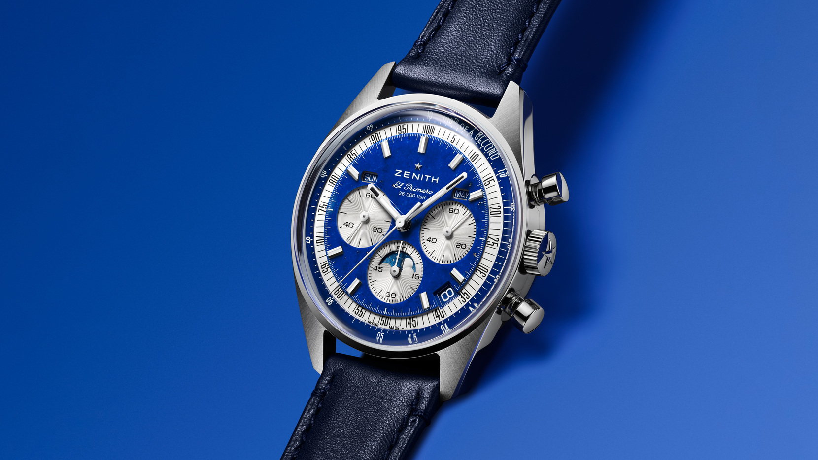 Zenith Launches Chronomaster Original Triple Calendar Lapis Lazuli