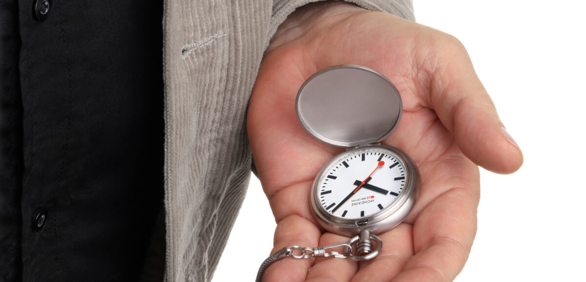 Mondaine Swiss SBB Railways Pocket Watch