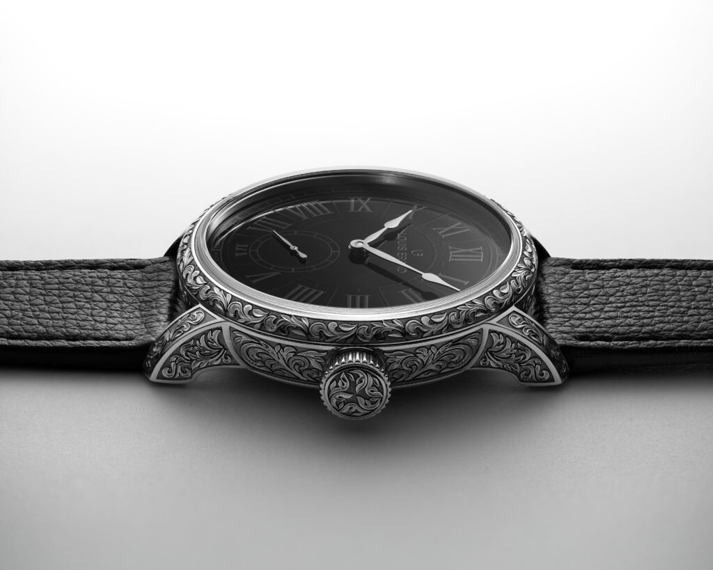 Louis Erard Gravée Main watch
